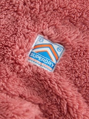 Superdry Pink Quarter Zip Fleece - Image 10 of 10