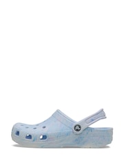 Crocs Blue Watercolour Marbled Clogs - Image 2 of 7