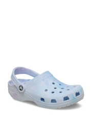 Crocs Blue Watercolour Marbled Clogs - Image 3 of 7