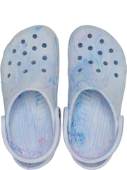 Crocs Blue Watercolour Marbled Clogs - Image 5 of 7