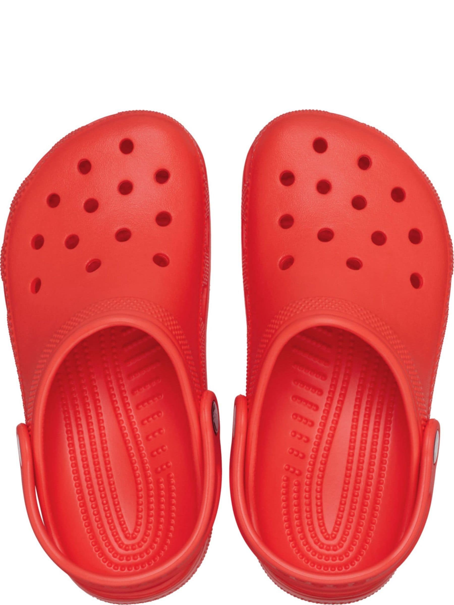 yeezy crocs red