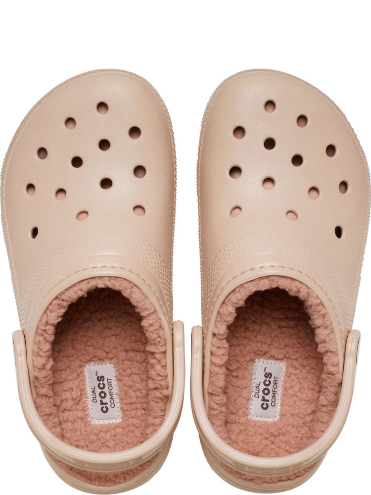 Buy Crocs Pink Classic Fleece Lined Crafted Clogs from Next Indonesia