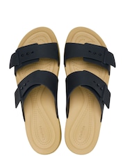 Crocs Tan Brown Brooklyn Buckle Low Sandals - Image 6 of 7