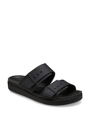 Crocs Black Brooklyn Buckle Low Sandals - Image 3 of 7