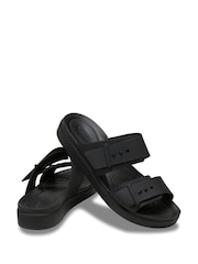 Crocs Black Brooklyn Buckle Low Sandals - Image 4 of 7