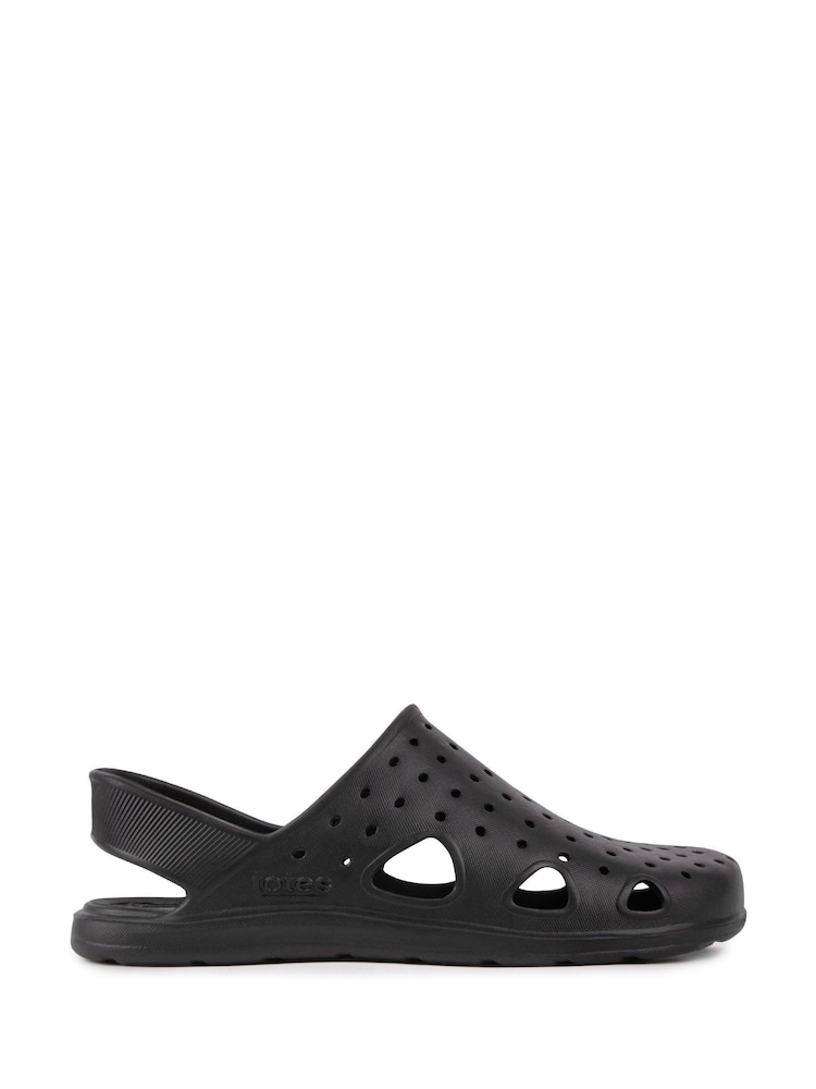 Totes Black Ladies Bounce Clogs - Image 1 of 4