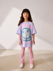 Pink Textured Flared Leggings (3-16yrs) - Image 2 of 9