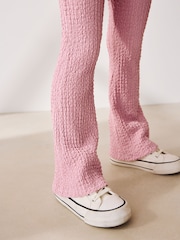 Pink Textured Flared Leggings (3-16yrs) - Image 5 of 9