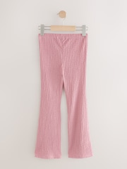 Pink Textured Flared Leggings (3-16yrs) - Image 7 of 9