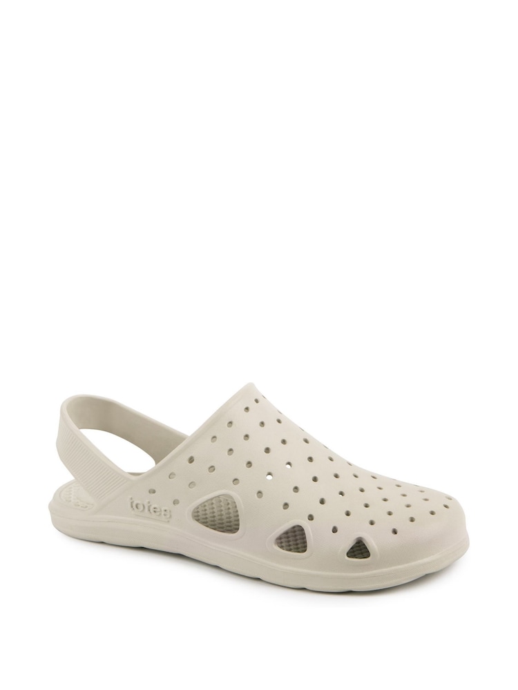 Totes Natural Ladies Bounce Clogs - Image 2 of 4