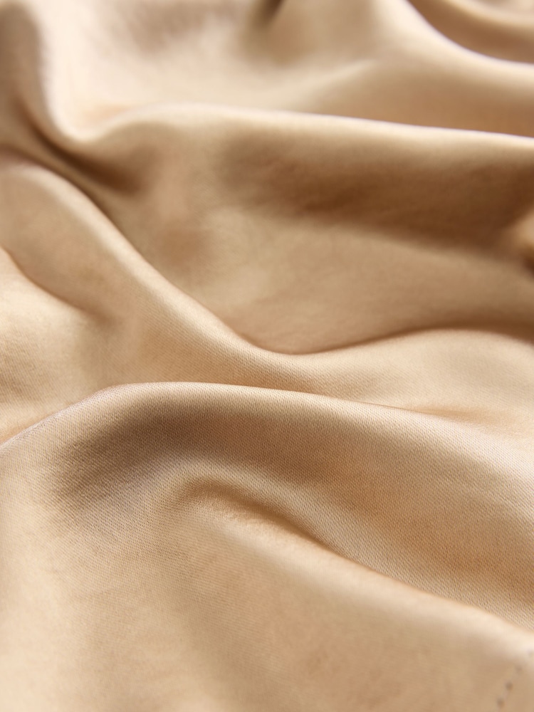Gold Satin Long Sleeve Shirt - Image 2 of 3