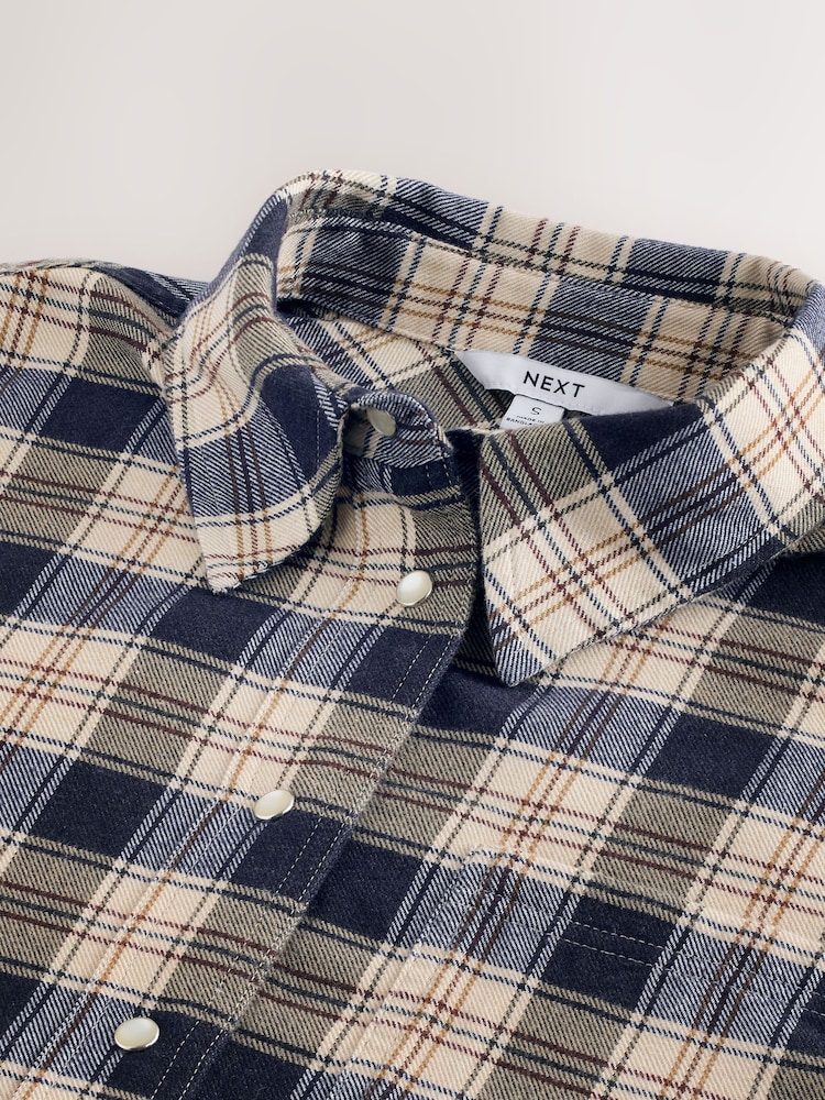 Neutral/Azul Marinho - Camisa de manga comprida - Imagem 8 de 8