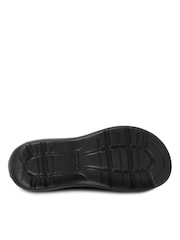 Totes Black Mens Bounce Velcro Sport Sandals - Image 5 of 5