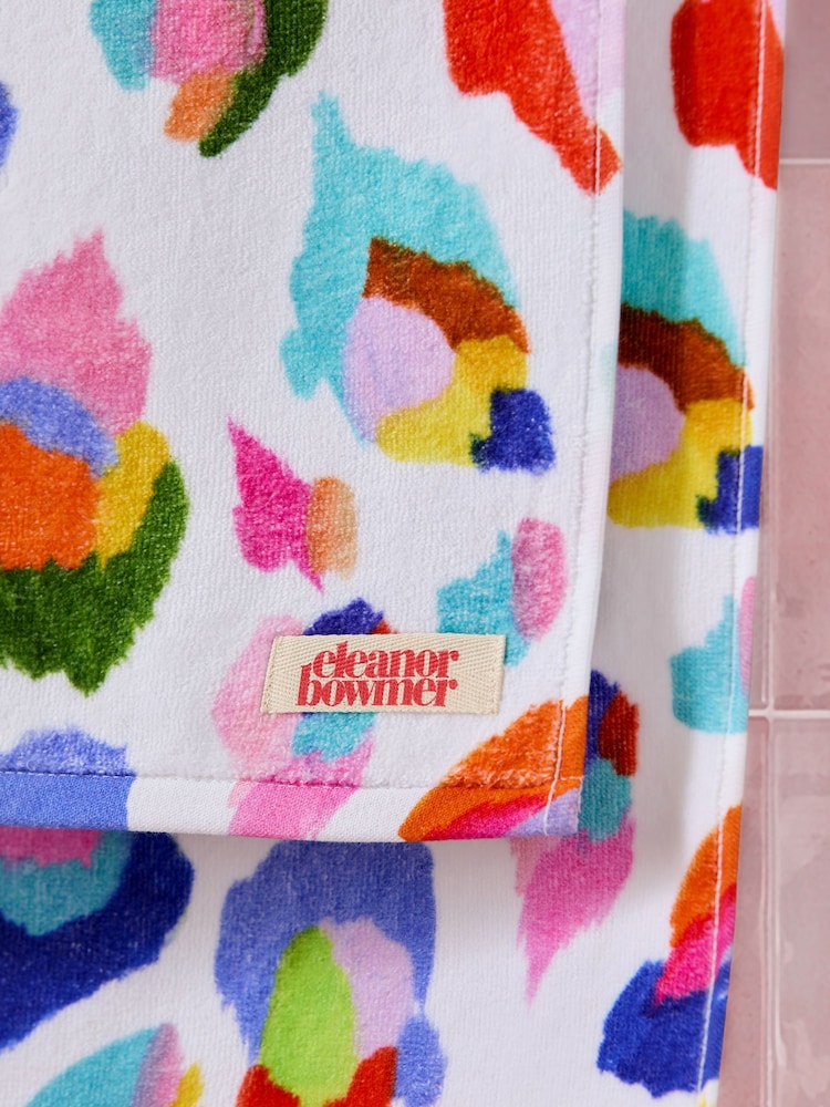 Eleanor Bowmer Painted Leopard 100% Cotton Velour Printed Towel - Image 2 of 2