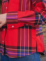 Check vermelho/azul - Camisa de manga comprida - Imagem 3 de 7