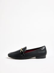 Lipsy Black Standard Fit Snaffle Faux Leather Loafers - Image 5 of 5