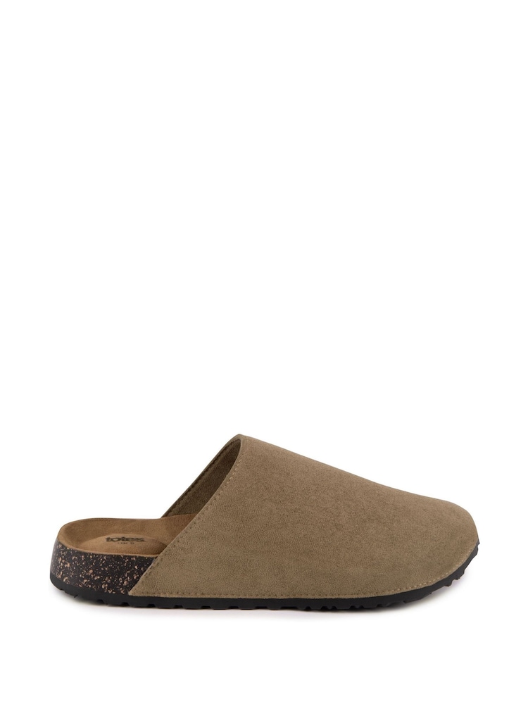 Totes Mens Micro Suede Clogs - Imagen 1 de 4