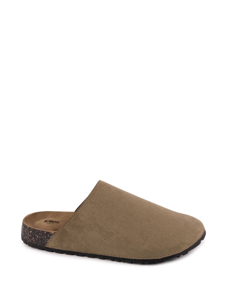 Totes Mens Micro Suede Clogs - Imagen 2 de 4
