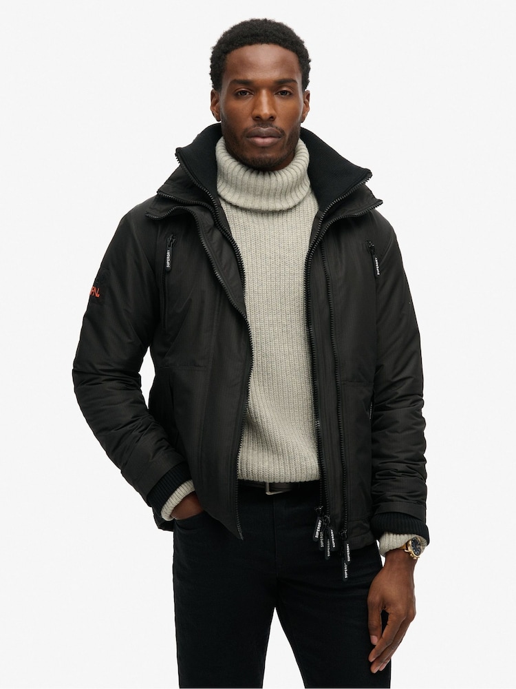 Superdry Black Mountain Windbreaker Jacket - Image 1 of 4