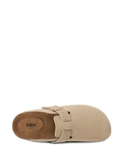 Totes Natural Ladies Suede Clogs - Image 3 of 4