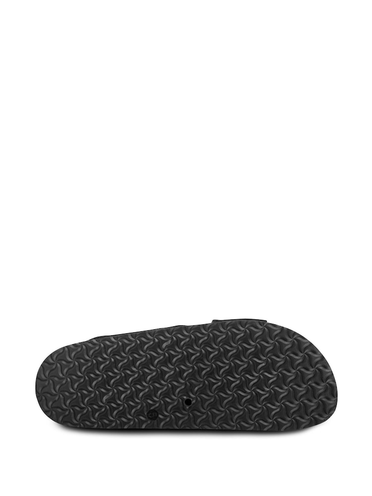 Totes Black Ladies Suede Cross Strap Sandals - Image 4 of 4