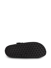 Totes Black Ladies Microsuede Clogs - Image 2 of 4