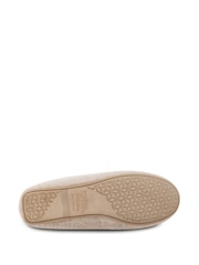 Totes Natural Isotoner Ladies Textured Moccasin Slippers - Image 3 of 5