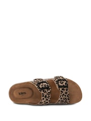 Totes Ladies PU Double Buckle Sliders - תמונה 3 מתוך 4
