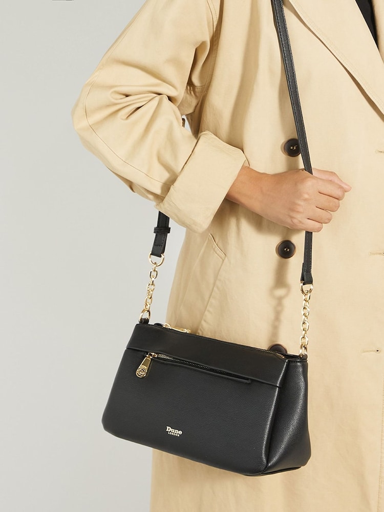 Dune London Black Drive Medium Cross-Body Bag - Image 1 of 5