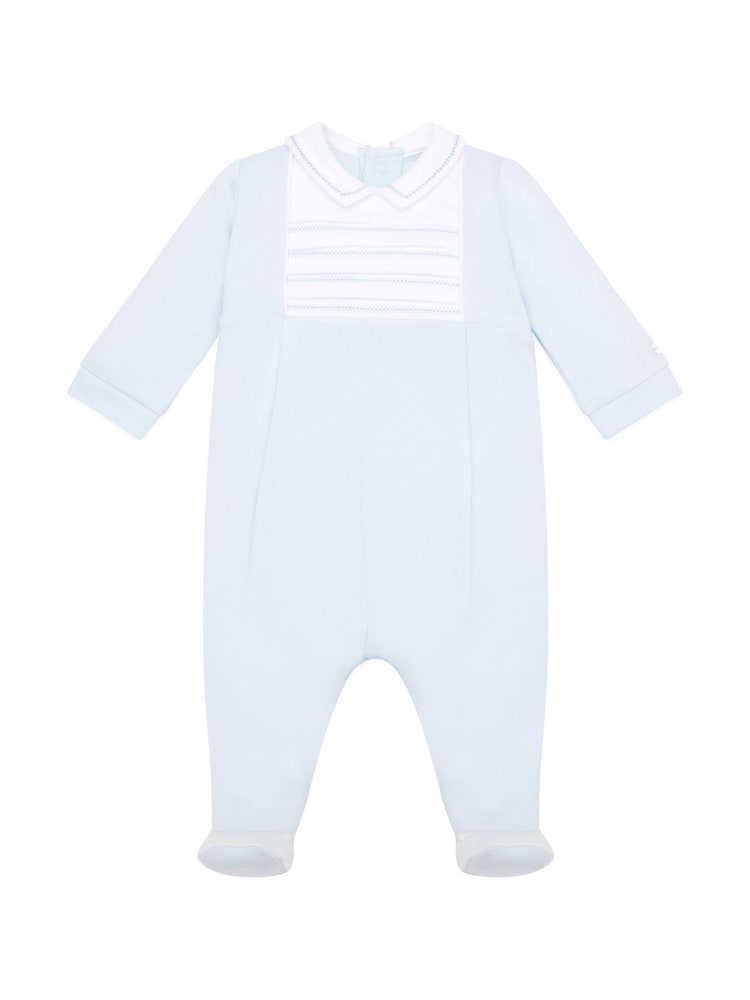 Emile Et Rose 100% Cotton All-In-One With Pleated Inset Yoke & Feather Stitch Emb - Image 2 of 4