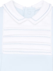 Emile Et Rose 100% Cotton All-In-One With Pleated Inset Yoke & Feather Stitch Emb - Image 4 of 4