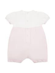 Emile Et Rose Romper With Pretty Knit Lace Yoke & Sleeves - Image 4 of 4