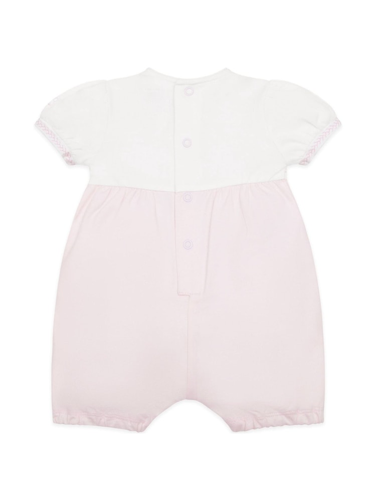Emile Et Rose Romper With Pretty Knit Lace Yoke & Sleeves - Image 4 of 4