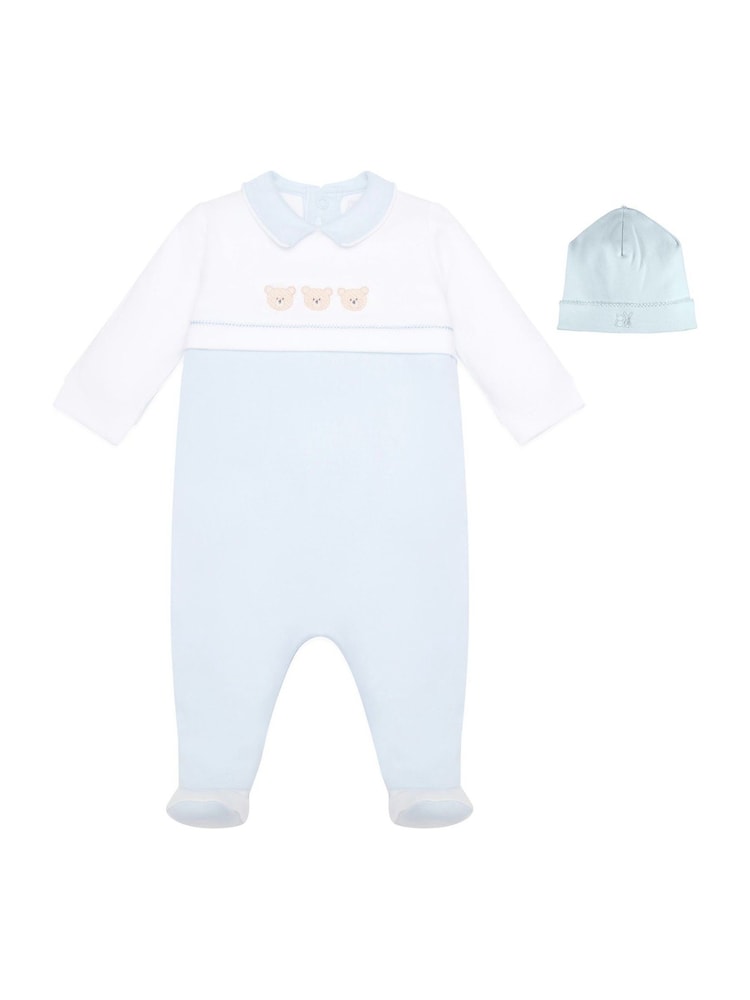 Emile Et Rose Blue 100% Cotton All-In-One - Image 4 of 6