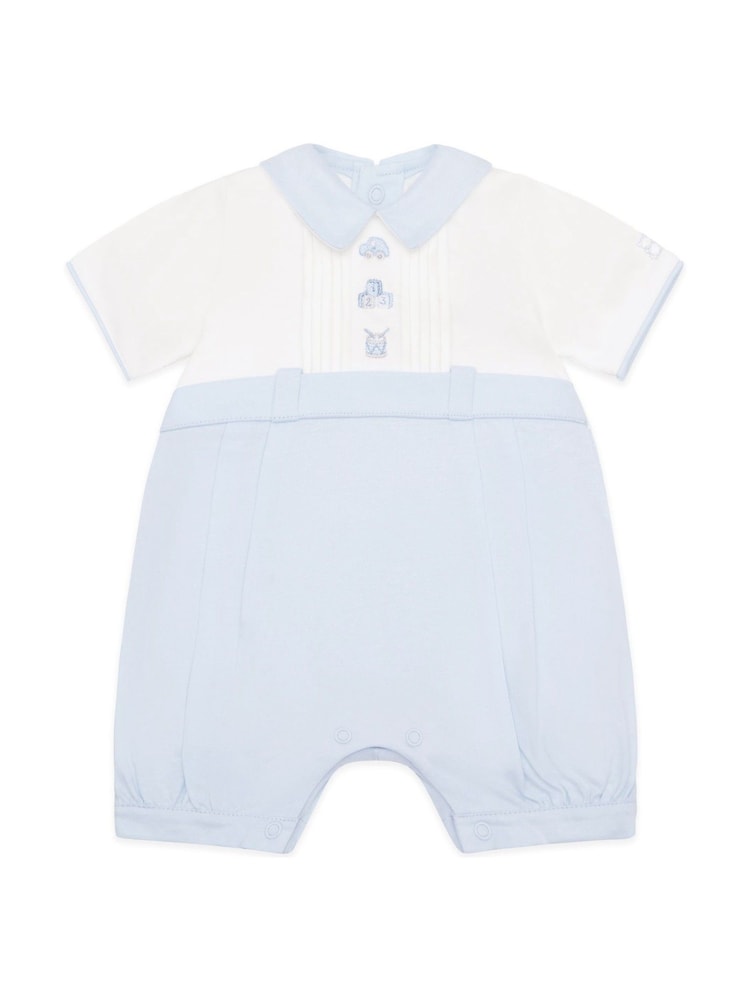 Emile Et Rose Romper With Pretty Knit Lace Yoke & Sleeves - Image 2 of 4