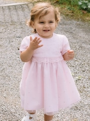 Emile Et Rose Party Dress with Emb Tulle Overlay Floral Yoke & Pants - Image 1 of 6