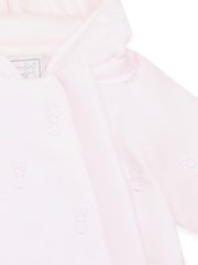 Emile Et Rose Pink Microfibre Jacket With All-Over Embriodered Bunny & Hood - Image 4 of 4