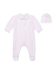 Emile Et Rose Pink Front Open 100% Cotton All-In-One - Image 2 of 5