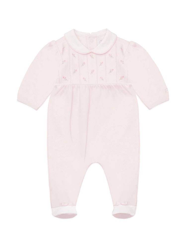 Emile Et Rose Pink 100% Cotton All-In-One With Emb Rosebud & Feather Stitch Yoke - Imagen 2 de 4 Emile Et Rose Pink 100% Cotton All-In-One With Emb Rosebud & Feather Stitch Yoke - Imagen 2 de 4