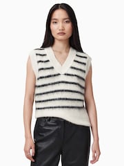 AllSaints White Riga Tank Top - Image 1 of 10