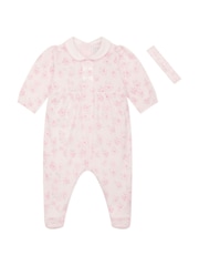 Emile Et Rose Pink All Over Print Floral All-In-One - Imagen 2 de 5