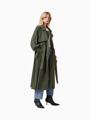 AllSaints Green Linnie Trench Coat - Image 4 of 8
