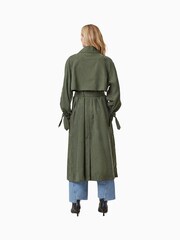 AllSaints Green Linnie Trench Coat - Image 7 of 8
