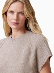 AllSaints Brown Anthe Short Sleeved Jumper - Image 2 of 5
