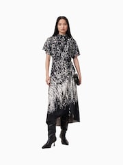 AllSaints Black Rosie Dress - Image 8 of 10