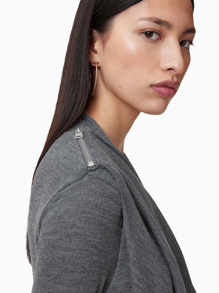 AllSaints Grey Drina Dress - Image 4 of 8