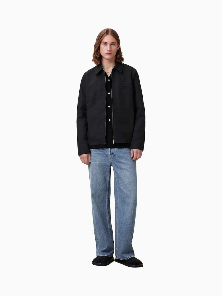 AllSaints Black Fenway Jacket - Image 1 of 8