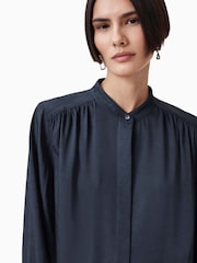 AllSaints Blue Aggie Shirt Dress - Image 2 of 9