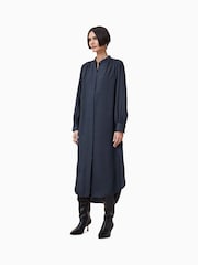 AllSaints Blue Aggie Shirt Dress - Image 4 of 9