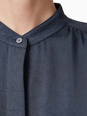 AllSaints Blue Aggie Shirt Dress - Image 5 of 9
